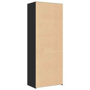 Highboard Schwarz 70x41x185 cm