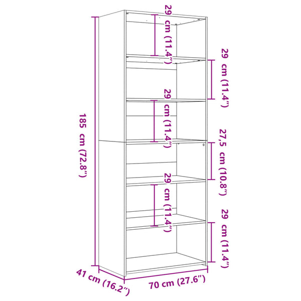 Highboard Sonoma Eiche 70x185 cm