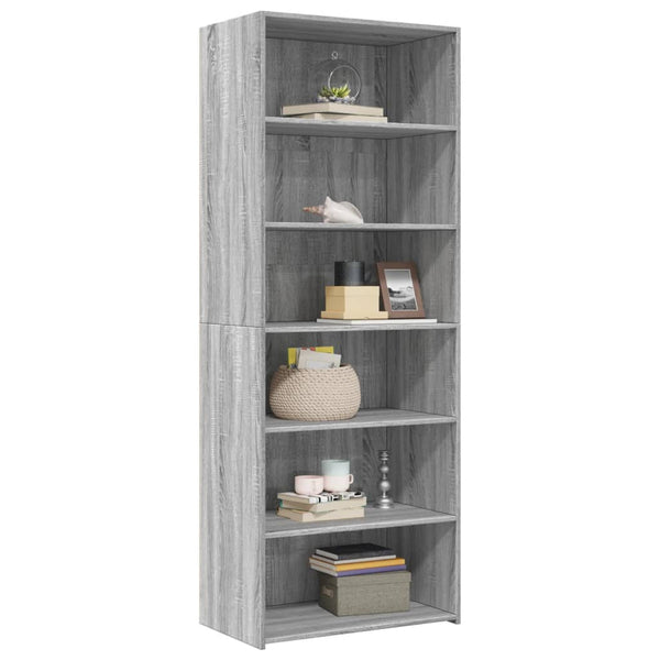 Highboard Grau Sonoma 70x41x185 cm