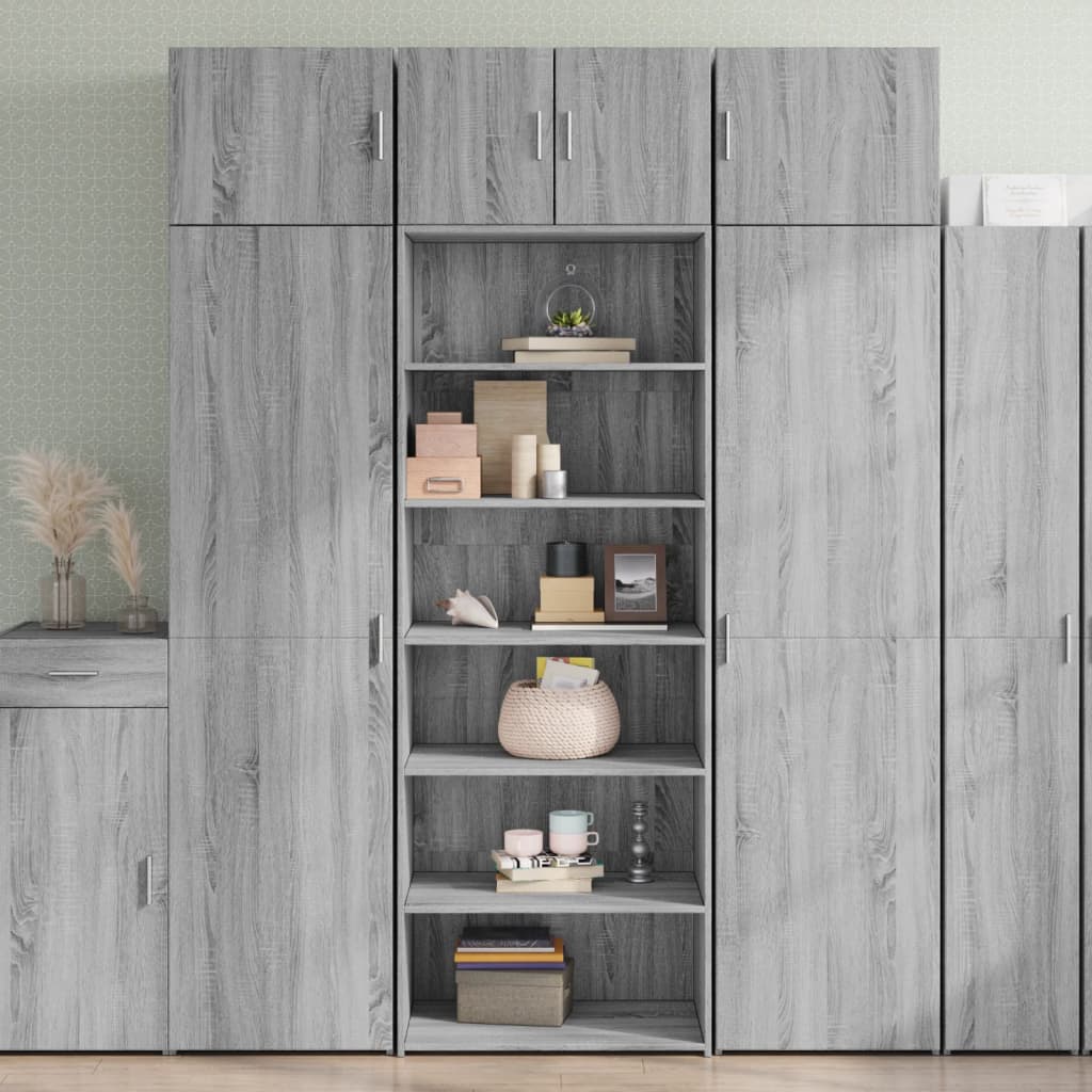 Highboard Grau Sonoma 70x41x185 cm