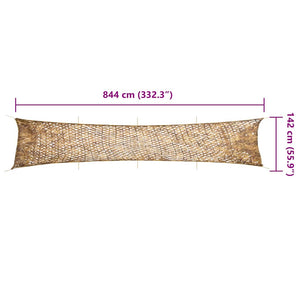 Tarnnetz 844x142 cm Sandfarbe mit Tasche