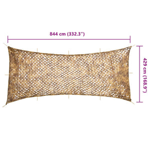 Tarnnetz Sandfarbe 844x429 cm mit Tasche