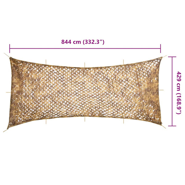 Tarnnetz Sandfarbe 844x429 cm mit Tasche