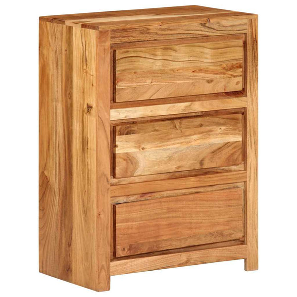Akazie Schubladenschrank Massivholz 55x75cm