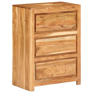 Akazie Schubladenschrank Massivholz 55x75cm