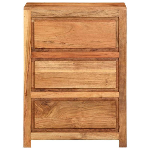 Akazie Schubladenschrank Massivholz 55x75cm
