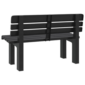 Anthrazit Gartenbank 110 cm Polypropylen