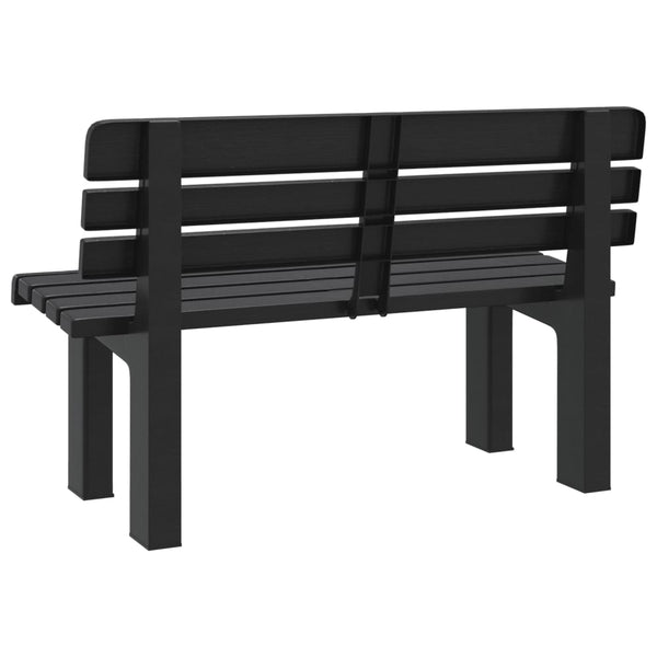 Anthrazit Gartenbank 110 cm Polypropylen