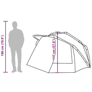 Wasserdichtes Angelzelt für 5 Personen, Grau