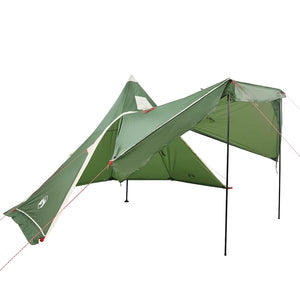 Wasserdichtes Tipi-Zelt für 5 Personen, Grün