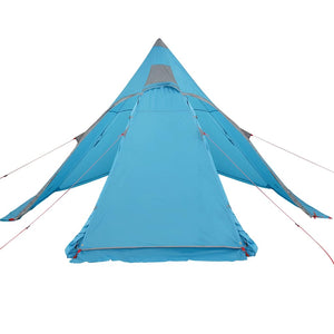 Tipi Campingzelt 5 Personen Wasserdicht Blau