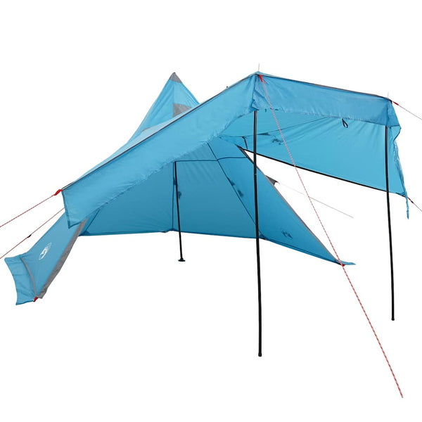 Tipi Campingzelt 5 Personen Wasserdicht Blau