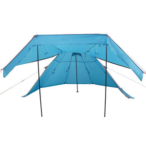 Tipi Campingzelt 5 Personen Wasserdicht Blau