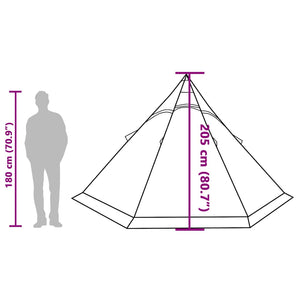 Tipi-Zelt für 5 Personen, wasserdicht