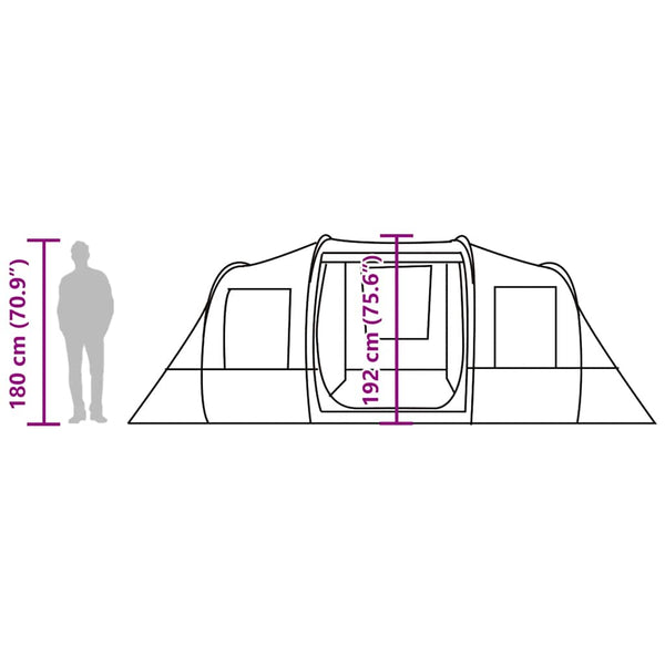 Wasserdichtes Tunnelzelt für 4 Personen