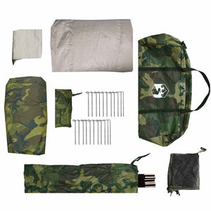 Tunnelzelt 4 Personen Wasserdicht Camouflage