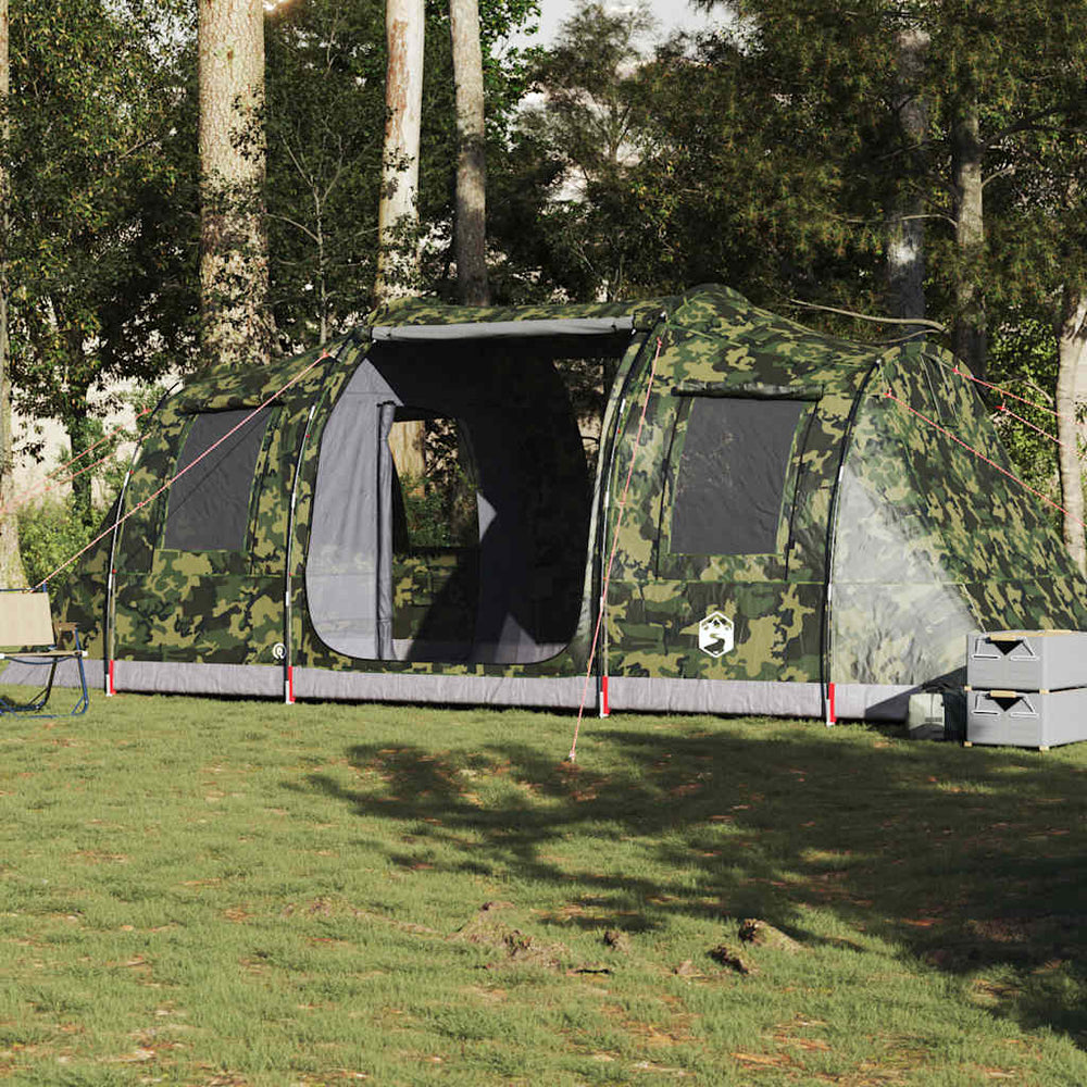 Tunnelzelt 4 Personen Wasserdicht Camouflage