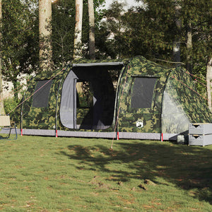 Tunnelzelt 4 Personen Wasserdicht Camouflage