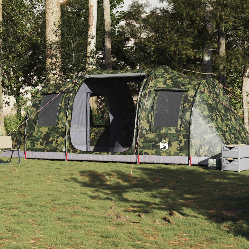 Tunnelzelt 4 Personen Wasserdicht Camouflage