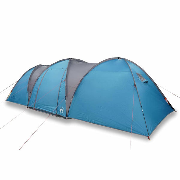 8-Personen Kuppelzelt Blau Wasserdicht