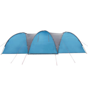 8-Personen Kuppelzelt Blau Wasserdicht