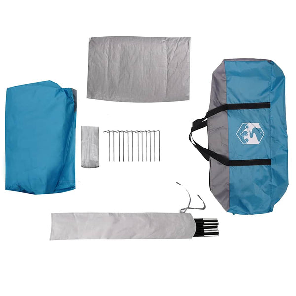 Campingzelt 2 Personen Wasserdicht Blau