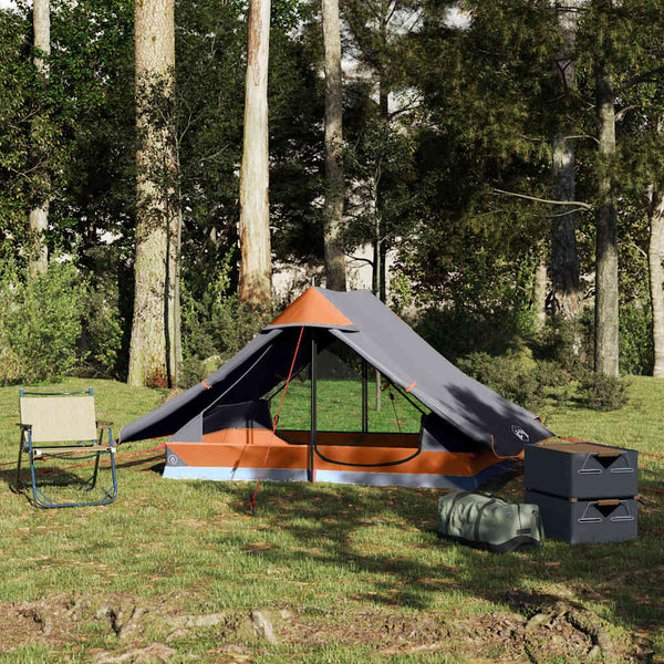 Campingzelt 2 Personen Wasserdicht Grau