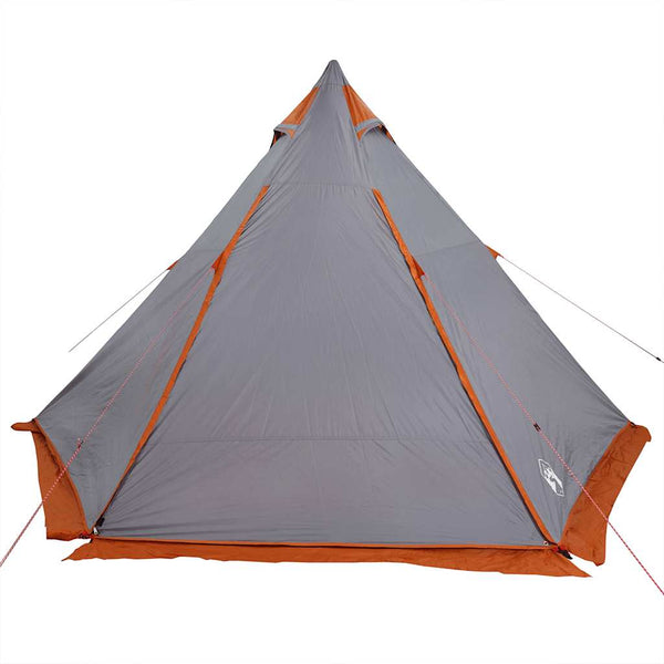 Tipi Zelt 6 Personen Wasserdicht Grau/Orange