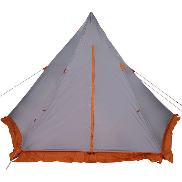 Tipi Zelt 6 Personen Wasserdicht Grau/Orange