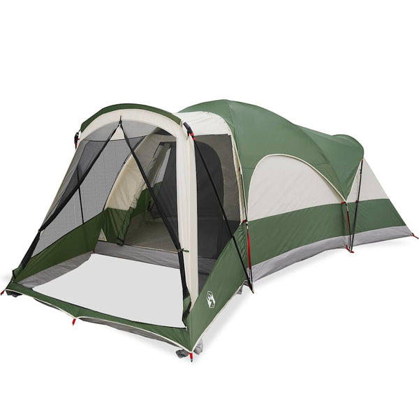 vidaXL Tente tunnel familiale 8 personnes verte imperméable