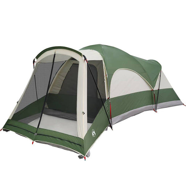 vidaXL Tente tunnel familiale 8 personnes verte imperméable