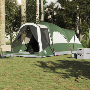 vidaXL Tente tunnel familiale 8 personnes verte imperméable