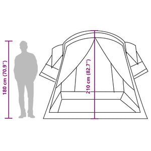 Wasserdichtes Tunnelzelt für 8 Personen
