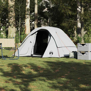 Campingzelt 4 Personen Weiß Wasserdicht Verdunkelt