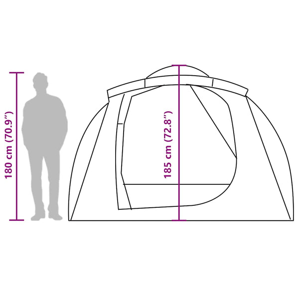 Wasserdichtes Tunnel-Familienzelt für 6 Personen