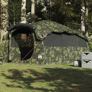 Tunnel Familienzelt 6 Personen Wasserdicht Camouflage