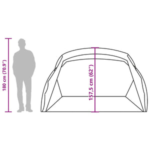 Strandzelt für 2 Personen, wasserdicht, grau