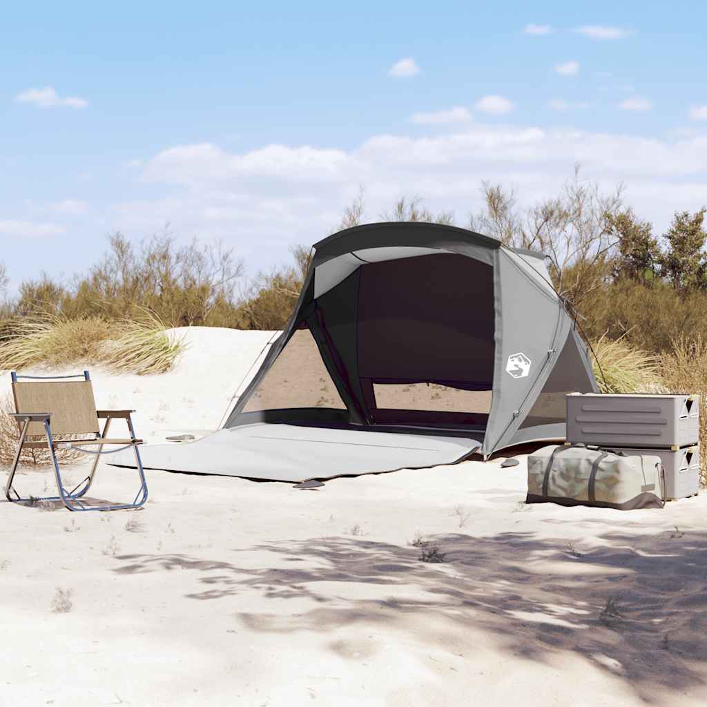 Strandzelt für 2 Personen, wasserdicht, grau