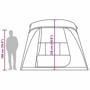 Campingzelt mit Vorzelt für 5 Personen - Wasserdicht
