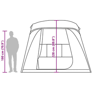 Wasserdichtes Campingzelt mit Vorzelt für 5 Personen