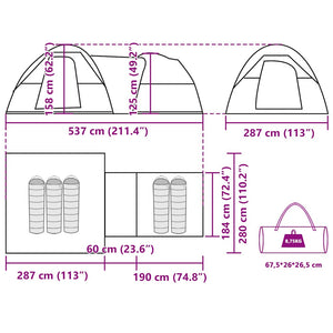 Wasserdichtes Campingzelt für 5 Personen