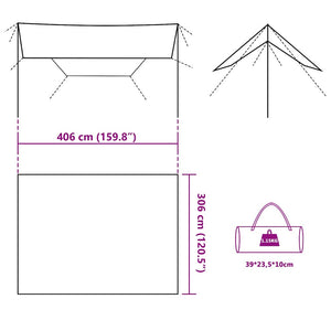 Wasserdichtes Tarp Tarnmuster 406x306 cm