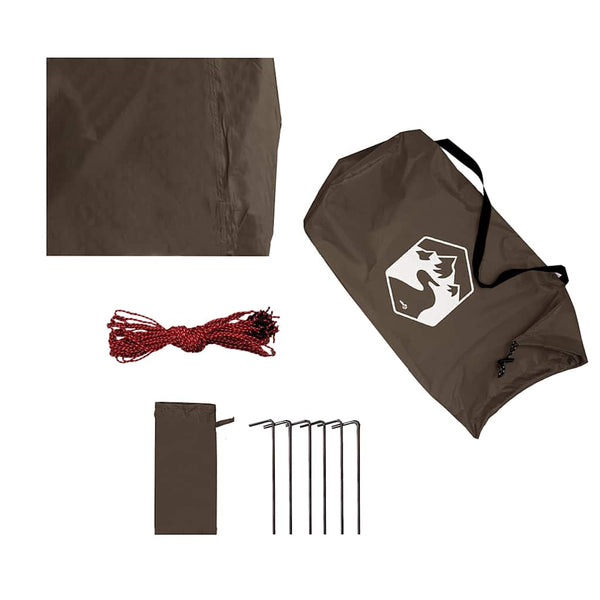 Wasserdichte Tarp Braun 451x420 cm
