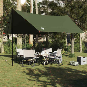 Wasserdichtes Olivgrünes Tarp 438x376 cm