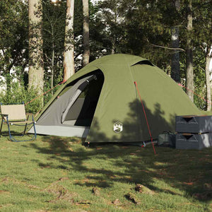 Kuppel-Campingzelt für 3 Personen, Olivgrün