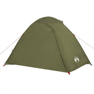 Kuppel-Campingzelt für 3 Personen, Olivgrün