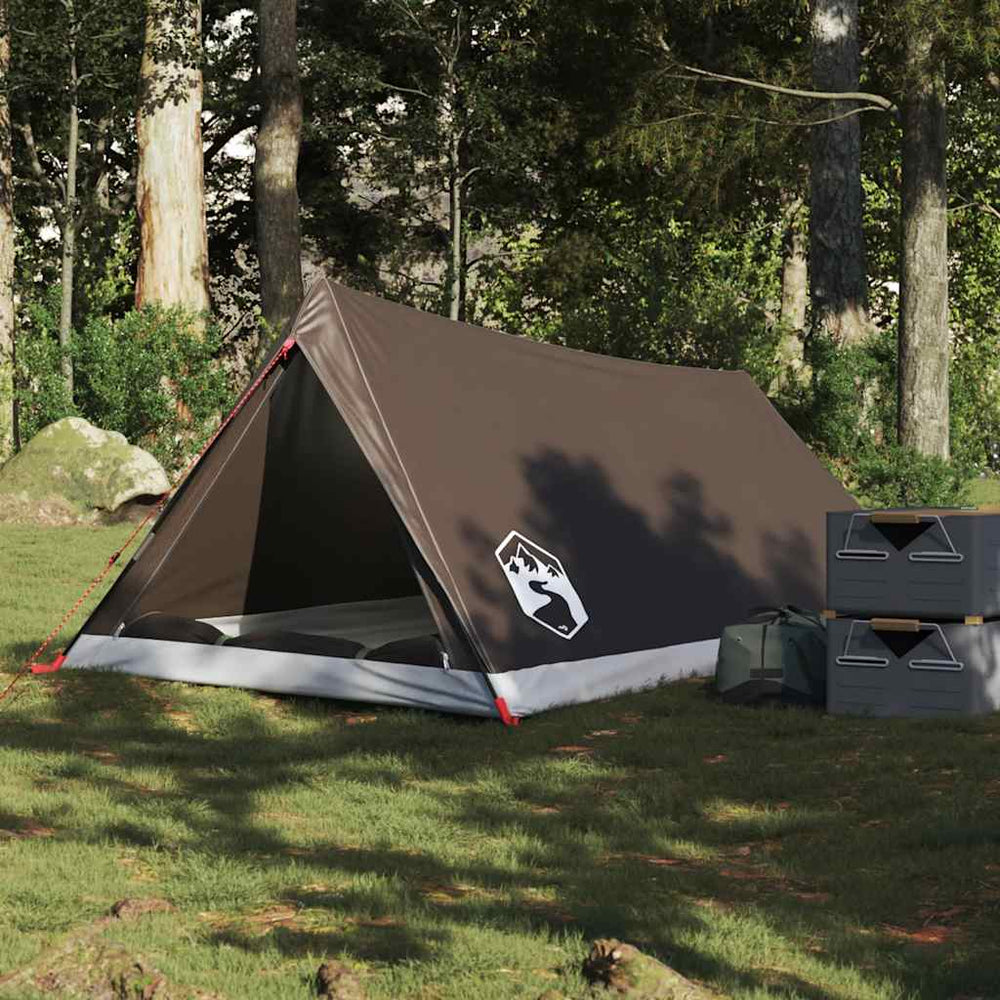 Campingzelt 2 Personen Wasserdicht Braun