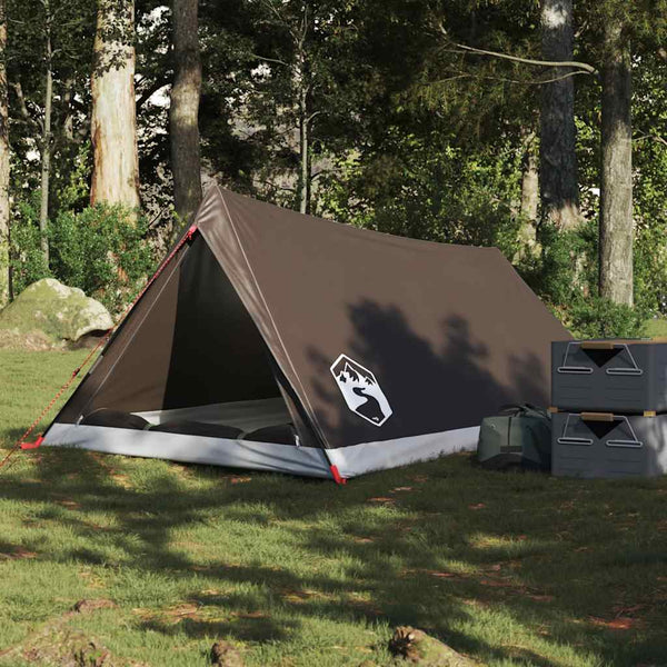 Campingzelt 2 Personen Wasserdicht Braun
