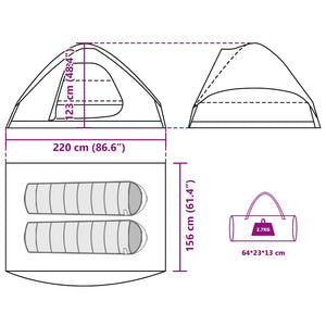 Kuppel-Campingzelt für 2 Personen, wasserdicht