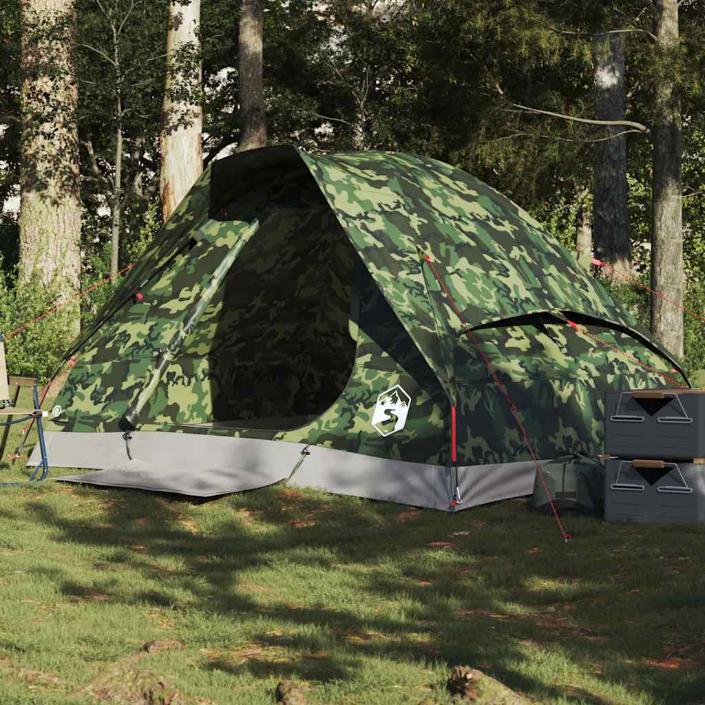 Kuppel-Campingzelt, 2 Personen, Tarnmuster